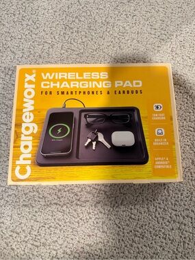 Chargeworx Wireless Charging Pad Organizer Tray 15W Fast Charging NIB